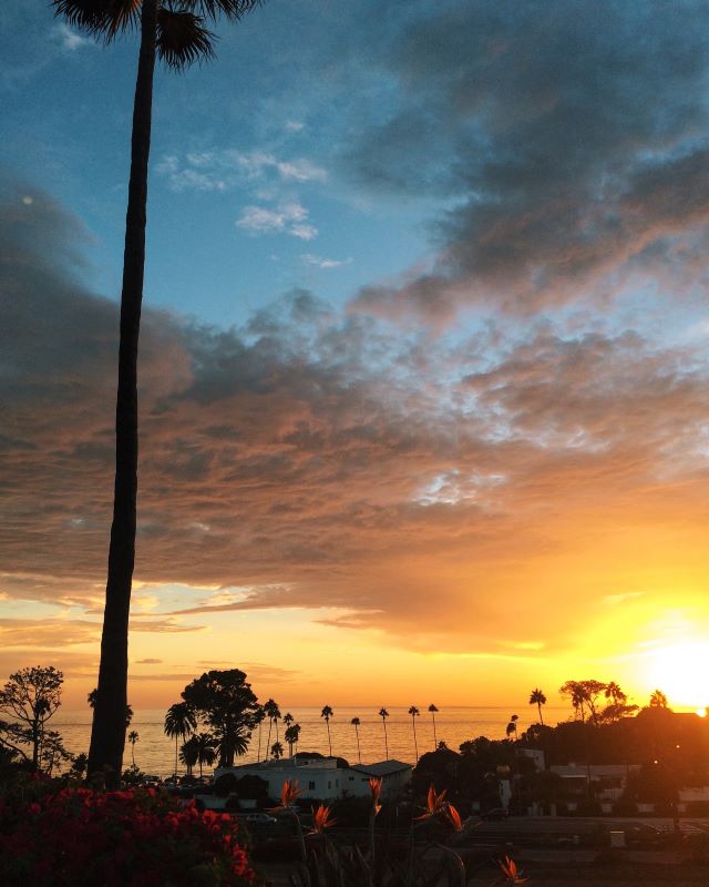 Sunset over Encinitas, California