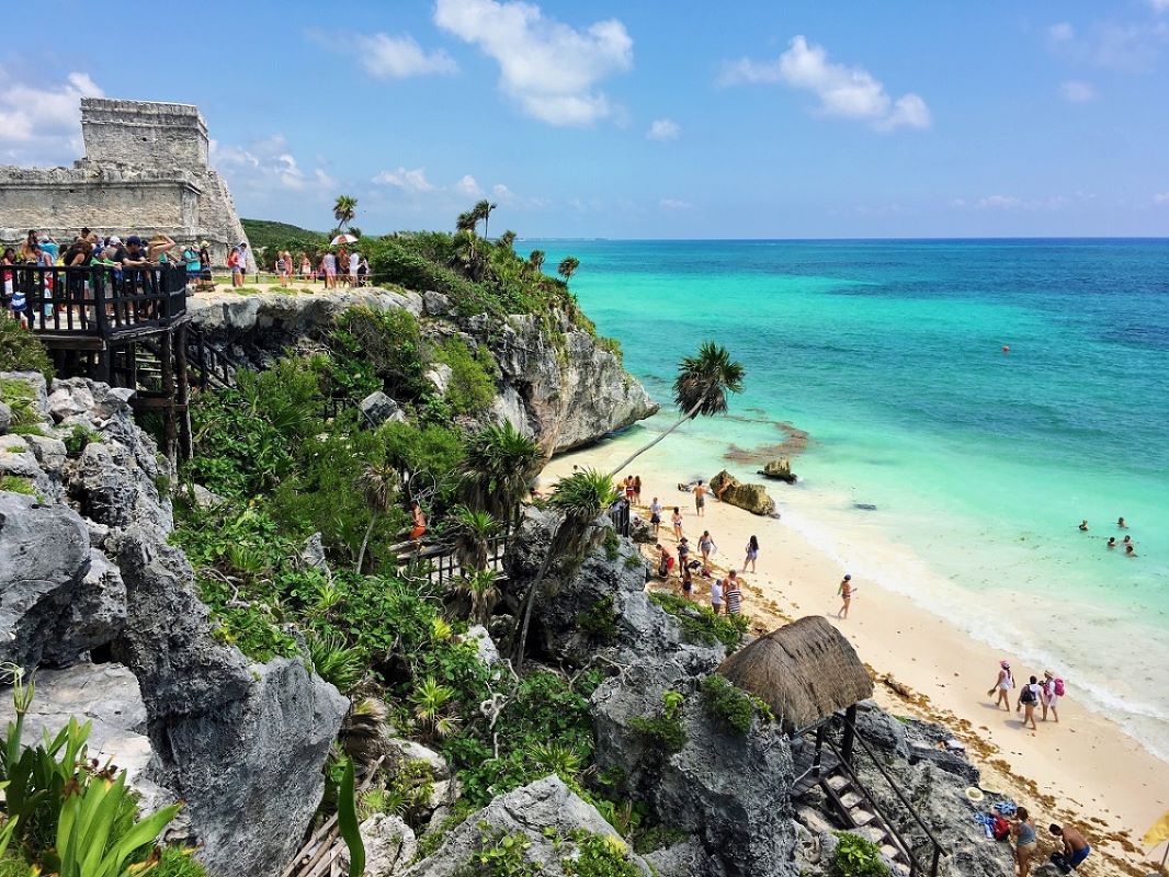 Beach at Tulum Ruins, Mexico 